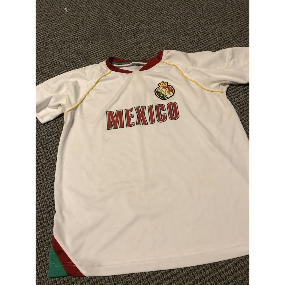 Mexico Soccer Replica Jersey White #5 YOUTH‎ XL